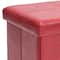 Simplify Faux Leather Double Folding Storage Ottoman